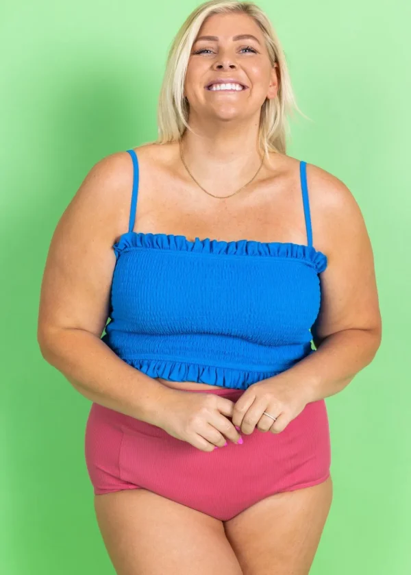 Ribbed Roseate | Extended High-Waisted Bottoms