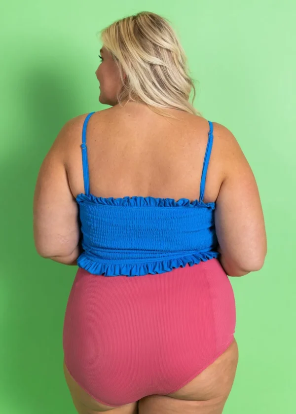 Ribbed Roseate | Extended High-Waisted Bottoms