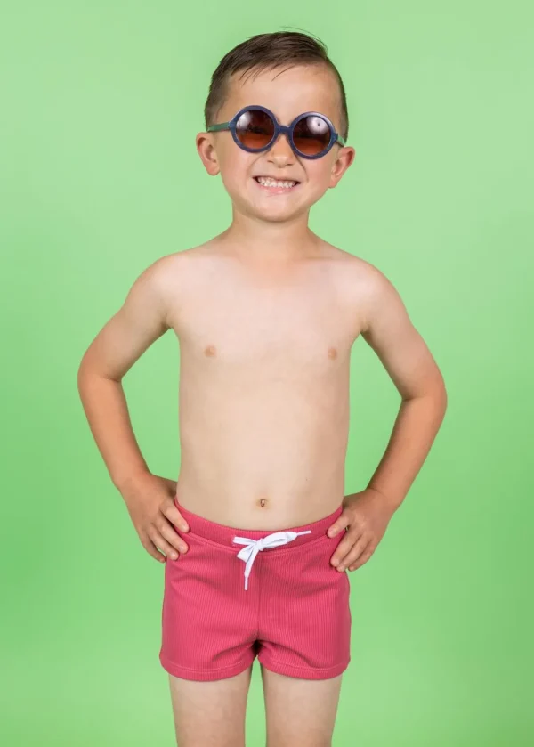 Ribbed Roseate | Mini Euro Shorts