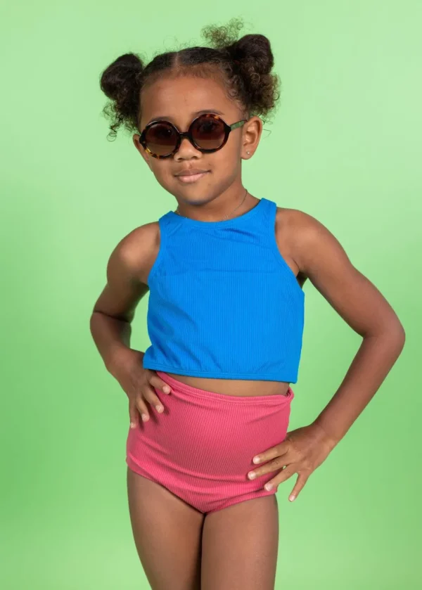Ribbed Roseate | Mini High-Waisted Bottoms
