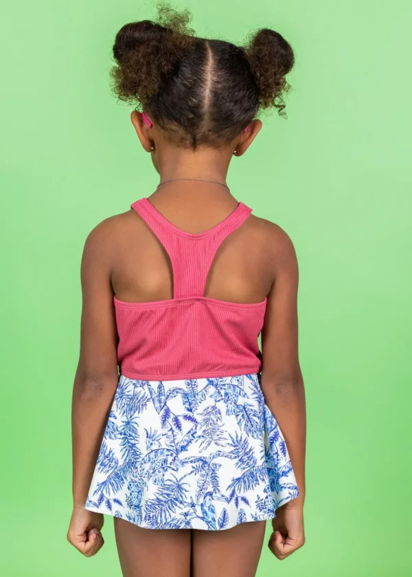 Ribbed Roseate | Mini Racer Back Top