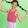 Ribbed Roseate | Youth Racer Back Top