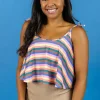 Ribbed Sand Brown | High-Waisted Bottoms