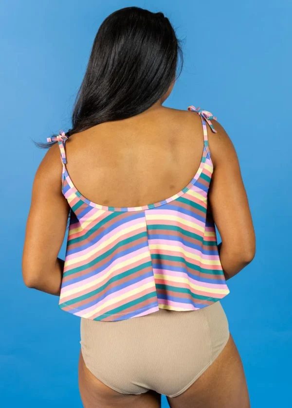 Ribbed Sand Brown | High-Waisted Bottoms