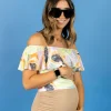 Ribbed Sand Brown | Maternity Bottoms
