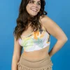 Ribbed Sand Brown | Mid-Ruffle Bottoms
