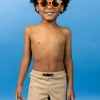 Ribbed Sand Brown | Mini Euro Shorts