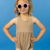 Ribbed Sand Brown | Mini Romper One-Piece