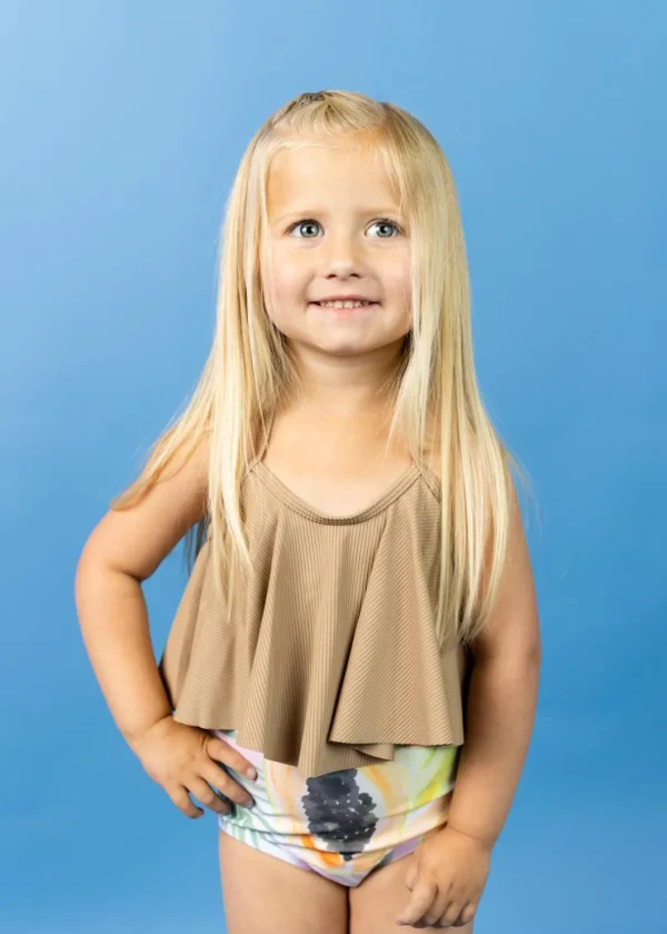 Ribbed Sand Brown | Mini Swing Top