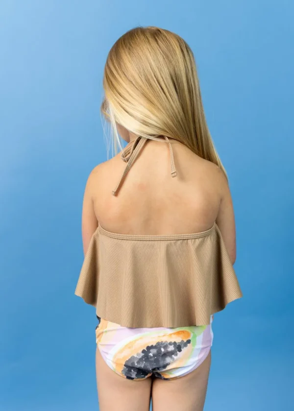 Ribbed Sand Brown | Mini Swing Top