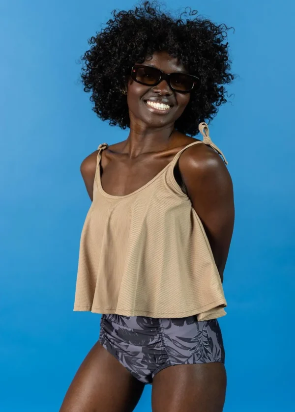 Ribbed Sand Brown | Swing Top