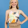 Ribbed Sand Brown | Youth Mid-Ruffle Bottoms