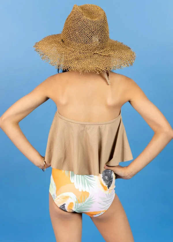 Ribbed Sand Brown | Youth Swing Top
