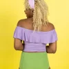 Ribbed Spring Green | High-Waisted Bottoms