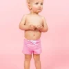 Ribbed Sweet Pink | Baby Euro Shorts