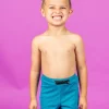 Ribbed Tide Pool Blue | Mini Euro Shorts
