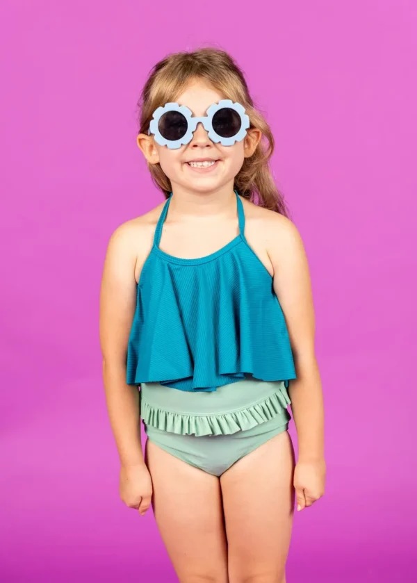 Ribbed Tide Pool Blue | Mini Swing Top