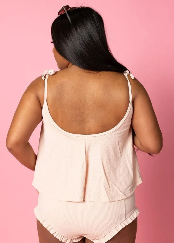 Ribbed Whipped Peach | All Ruffled Up Bottoms