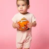 Ribbed Whipped Peach | Baby Shorties Rashguard (Unisex)