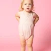 Ribbed Whipped Peach | Baby Romper One-Piece