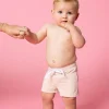 Ribbed Whipped Peach | Baby Euro Shorts