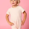 Ribbed Whipped Peach | Mini Shorties Rashguard (Unisex)