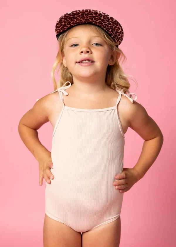 Ribbed Whipped Peach | Mini Simply One-Piece