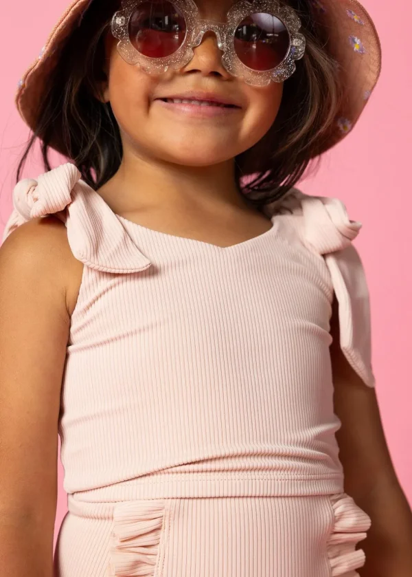 Ribbed Whipped Peach | Mini Knot Top