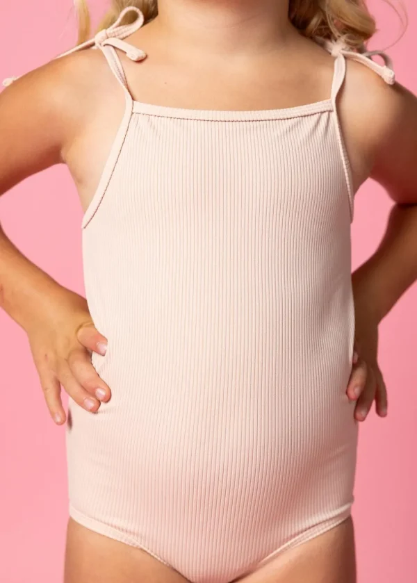 Ribbed Whipped Peach | Mini Simply One-Piece