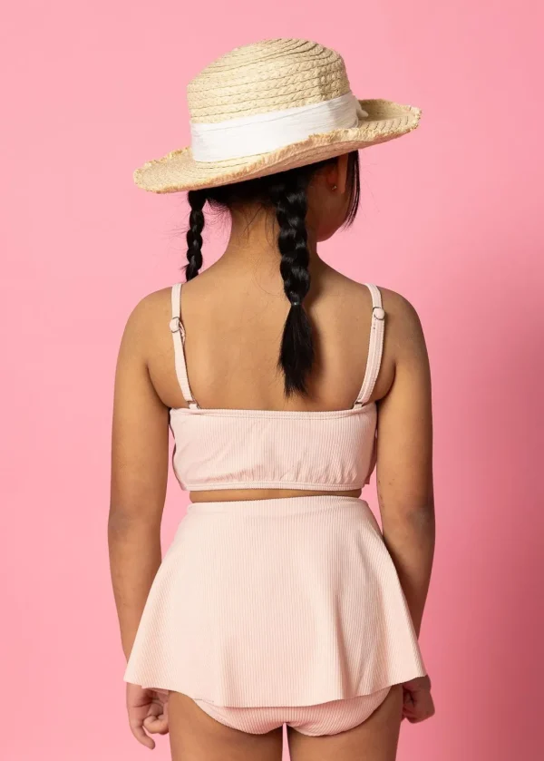 Ribbed Whipped Peach | Mini Detached Short Skirt