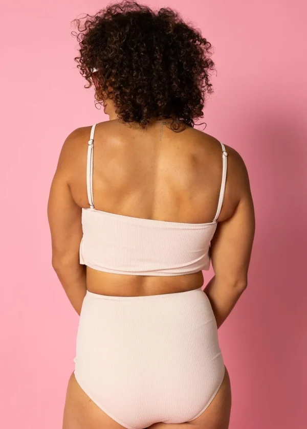 Ribbed Whipped Peach | Ruched Bottoms 2.0