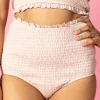 Ribbed Whipped Peach | Smocked Bottoms