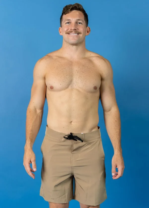 Sand Brown | Mens Swim Trunks