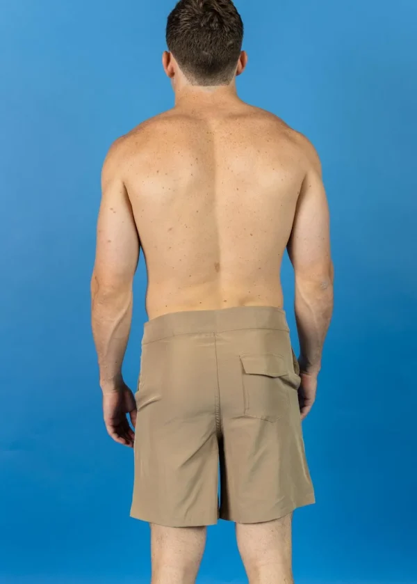 Sand Brown | Mens Swim Trunks