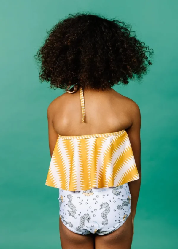 Sea-Haw | Mini Down in Front Ruffle Bottoms