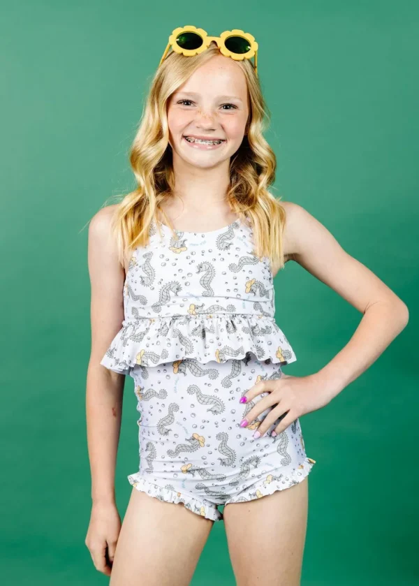 Sea-Haw | Youth Peplum Top
