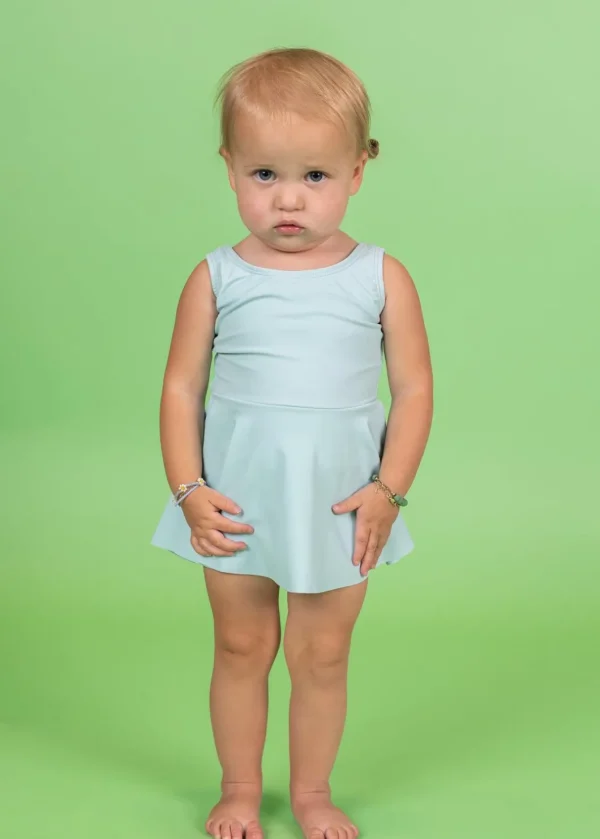 Spearmint | Baby Skirted One-Piece