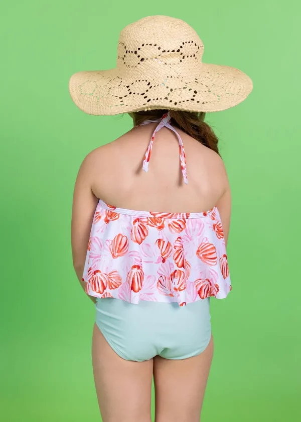 Spearmint | Mini Down in Front Ruffle Bottoms