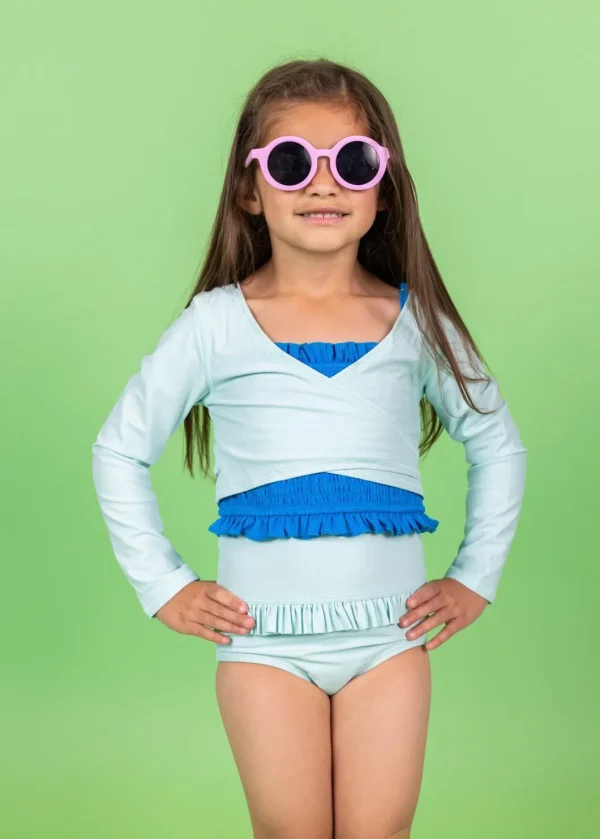 Spearmint | Mini Wrap Top Rashguard