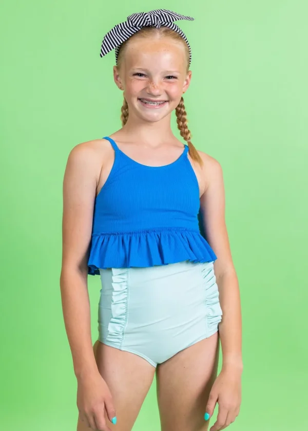 Spearmint | Youth Down in Front Ruffle Bottoms
