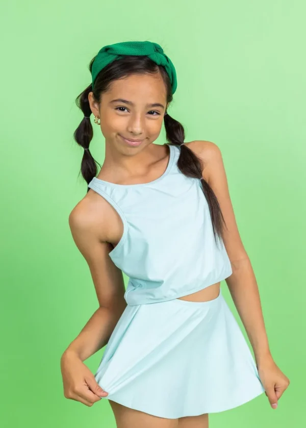 Spearmint | Youth Racer Back Top