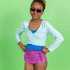 Spearmint | Youth Wrap Top Rashguard