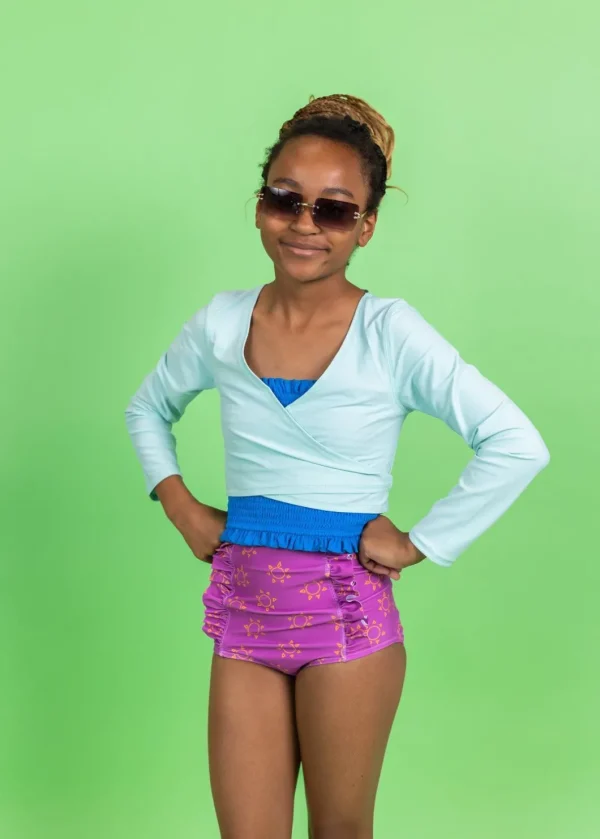 Spearmint | Youth Wrap Top Rashguard