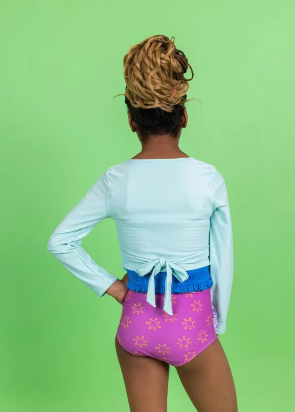 Spearmint | Youth Wrap Top Rashguard