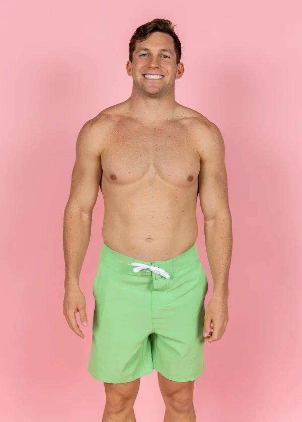 Spring Green | Mens Swim Trunks