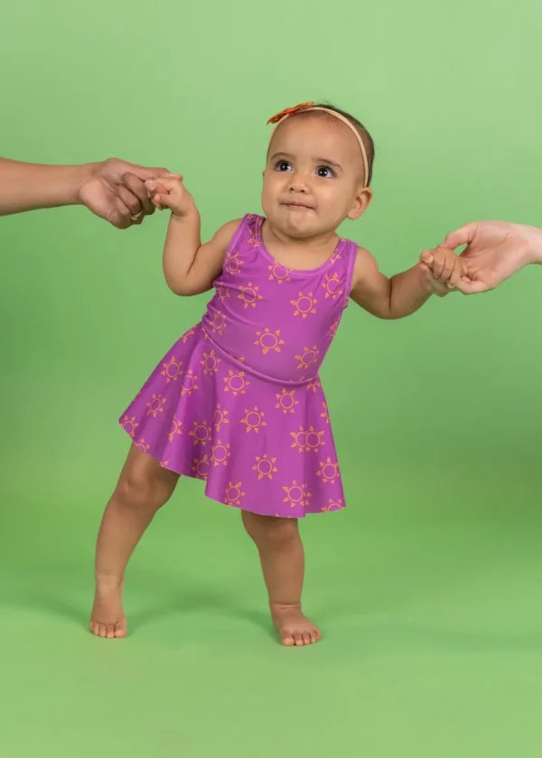 Suns | Baby Skirted One-Piece