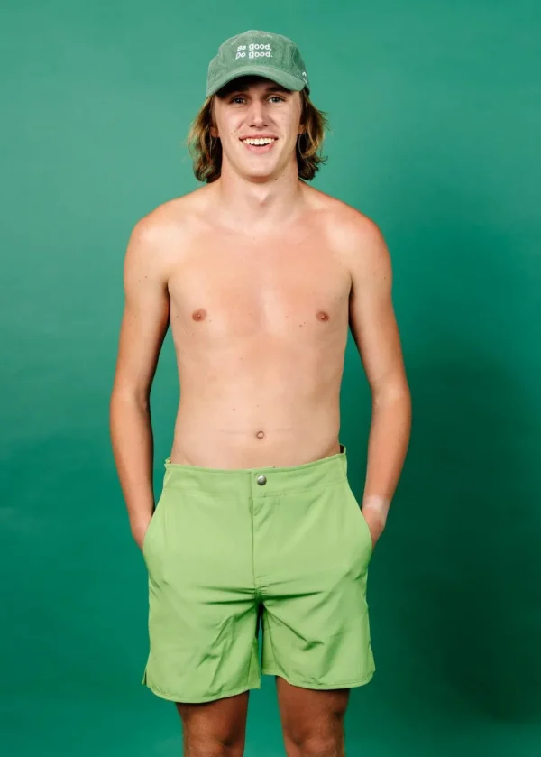 Sweet Pea Green | Mens Boardies