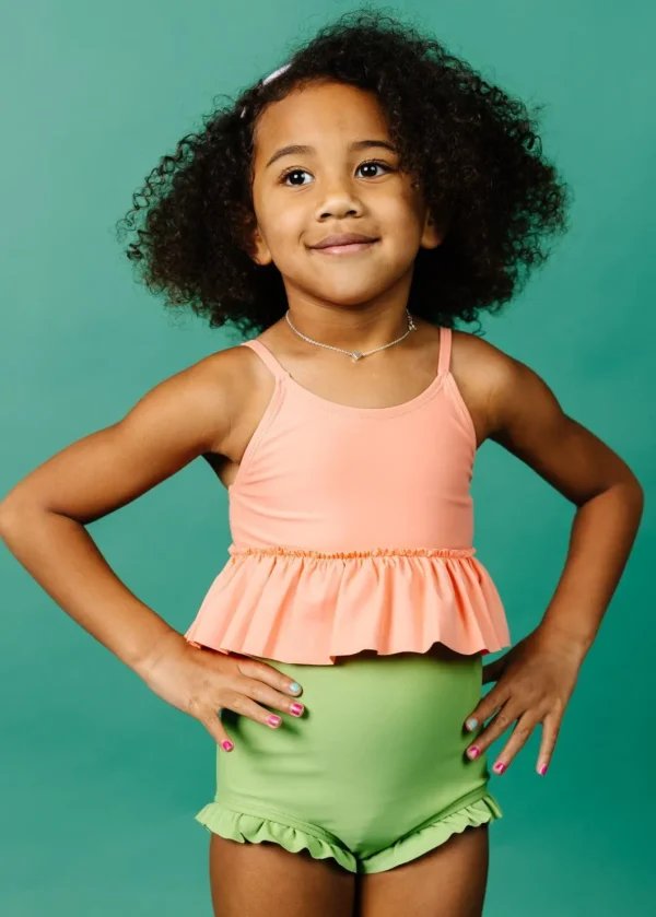 Sweet Pea Green | Mini All Ruffled Up Bottoms