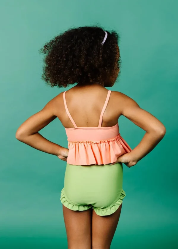 Sweet Pea Green | Mini All Ruffled Up Bottoms
