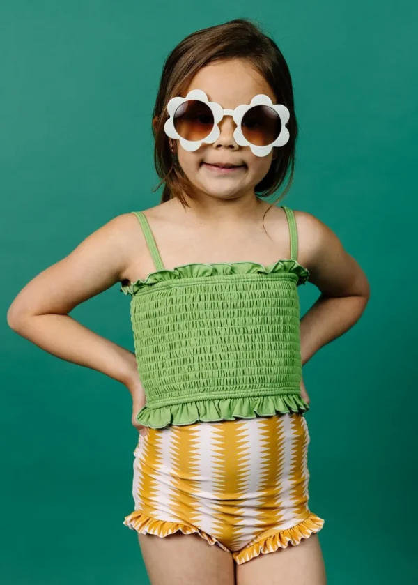 Sweet Pea Green | Mini Bandeau Top